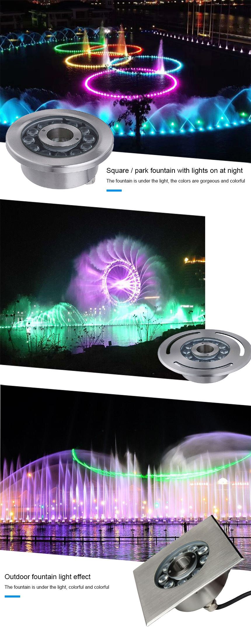 210ZMKH 6PCS LED Swimming Pool Lights