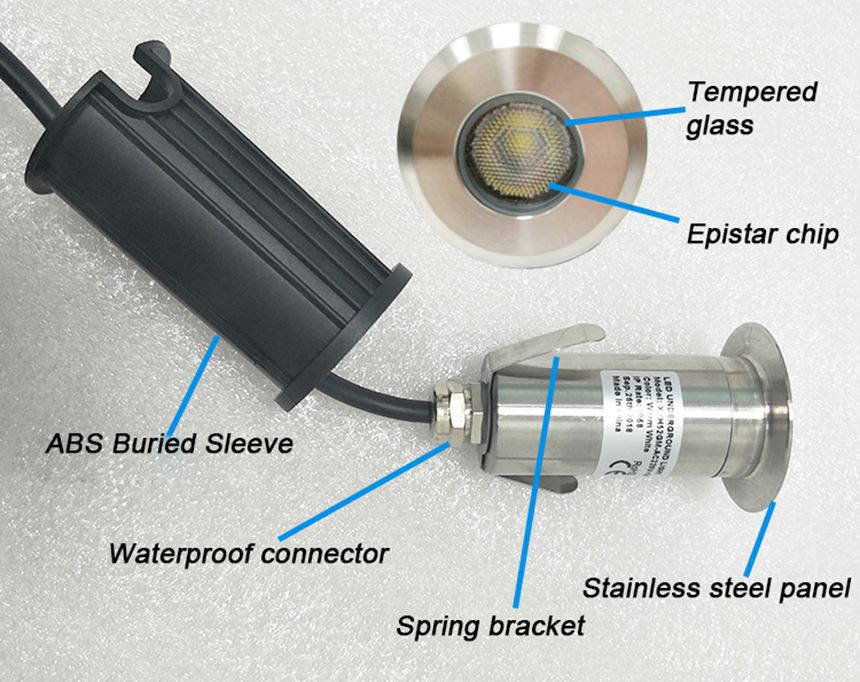 led deck lights 3w